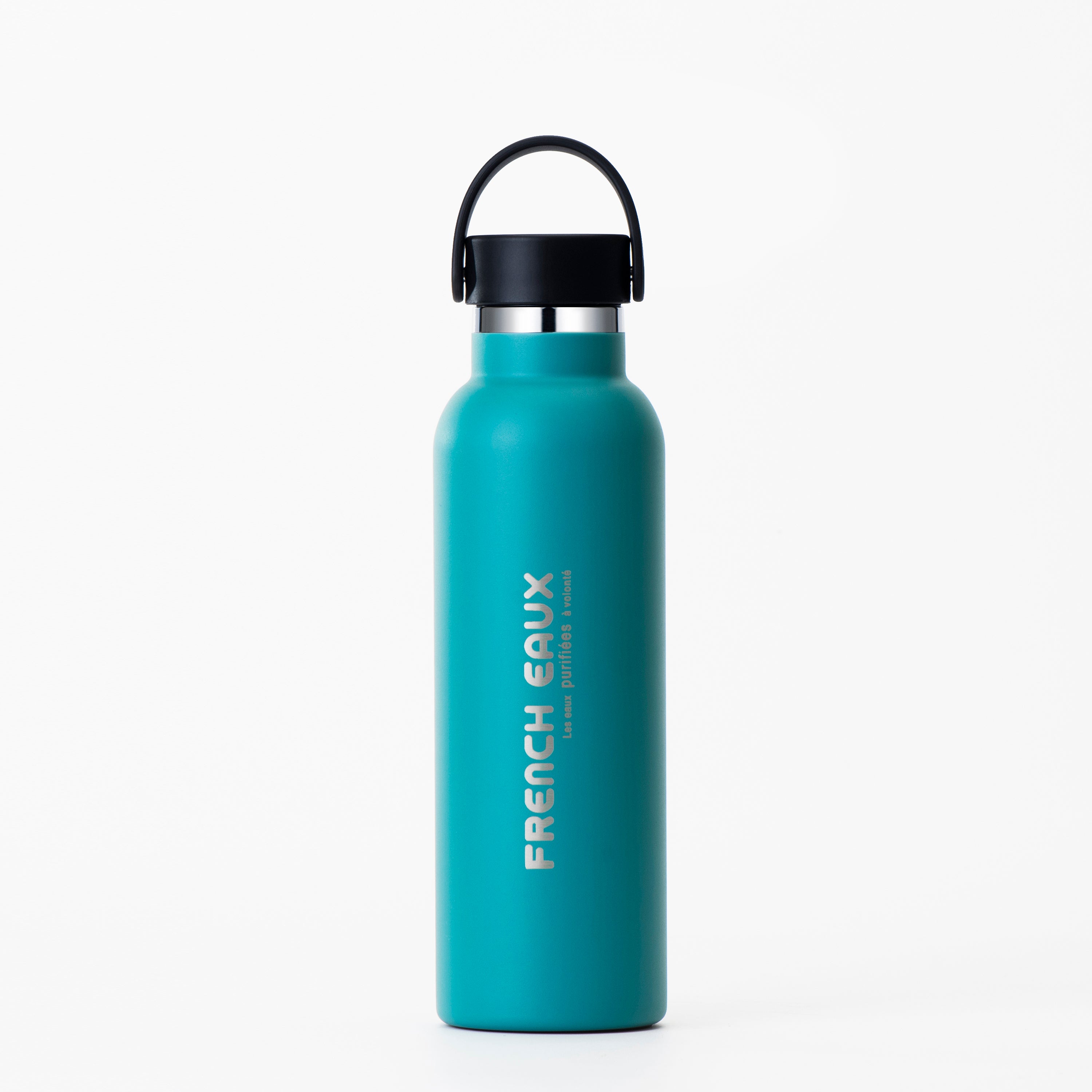 French Eaux Flask Water Bottle 600ml - Emerald