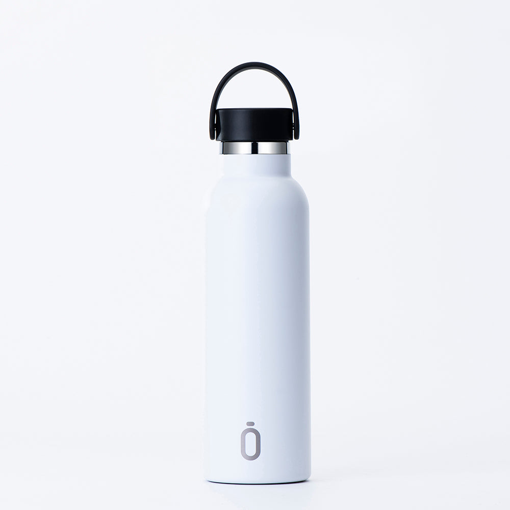 French Eaux Flask Water Bottle 600ml - White