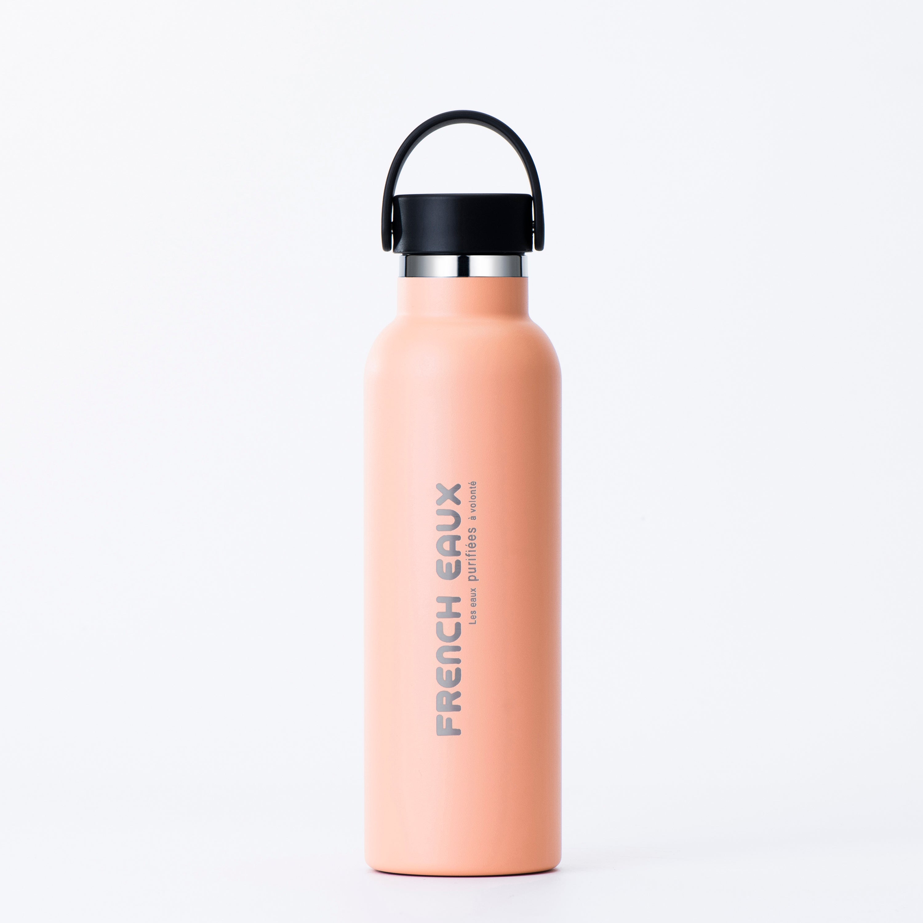 French Eaux Flask Water Bottle 600ml - Apricot